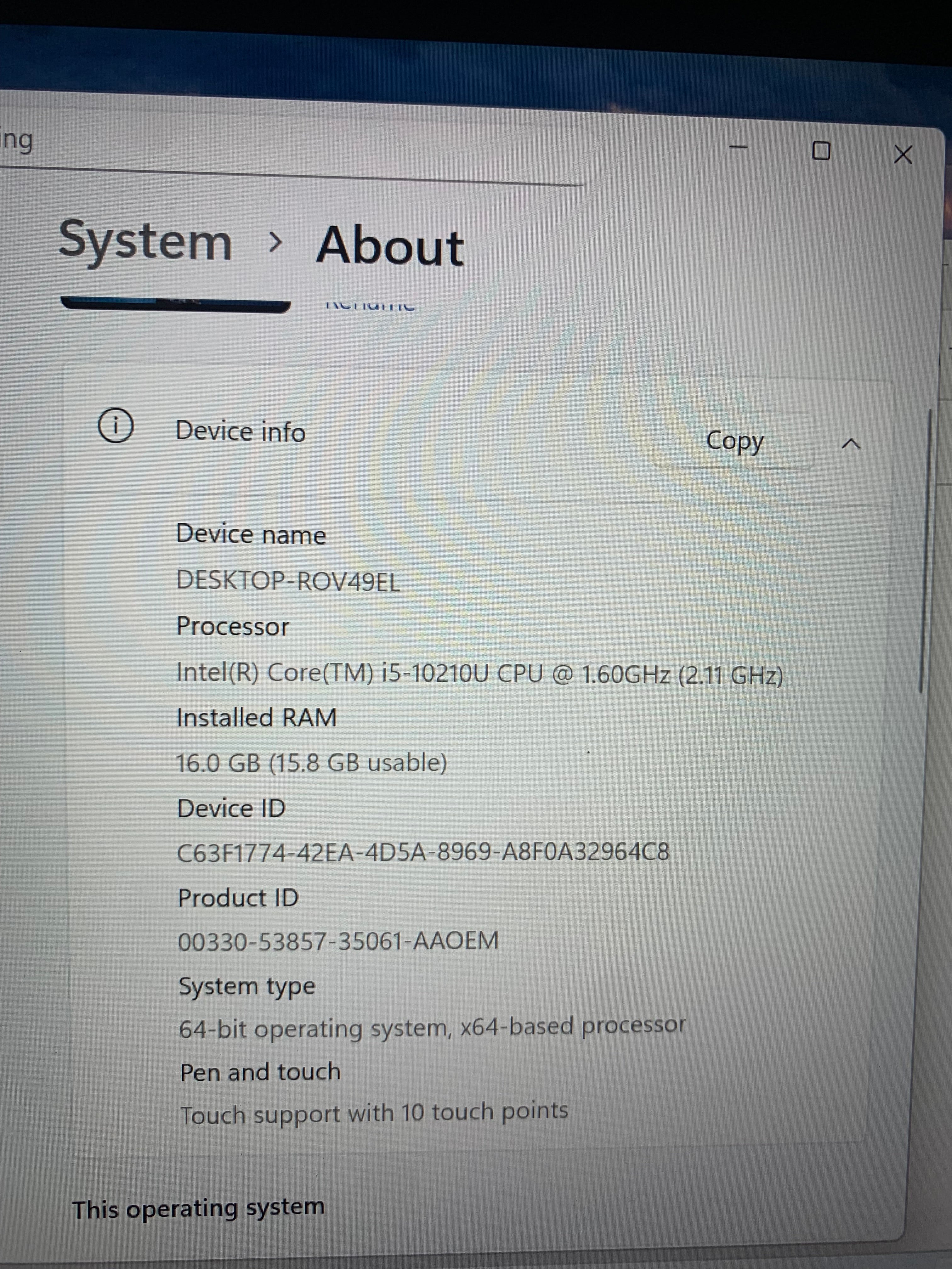 Lenovo Thinkpad T14 Gen 1 | 512 GB SSD | 16GB RAM | Core i5 10th Gen | 14" Touchscreen
