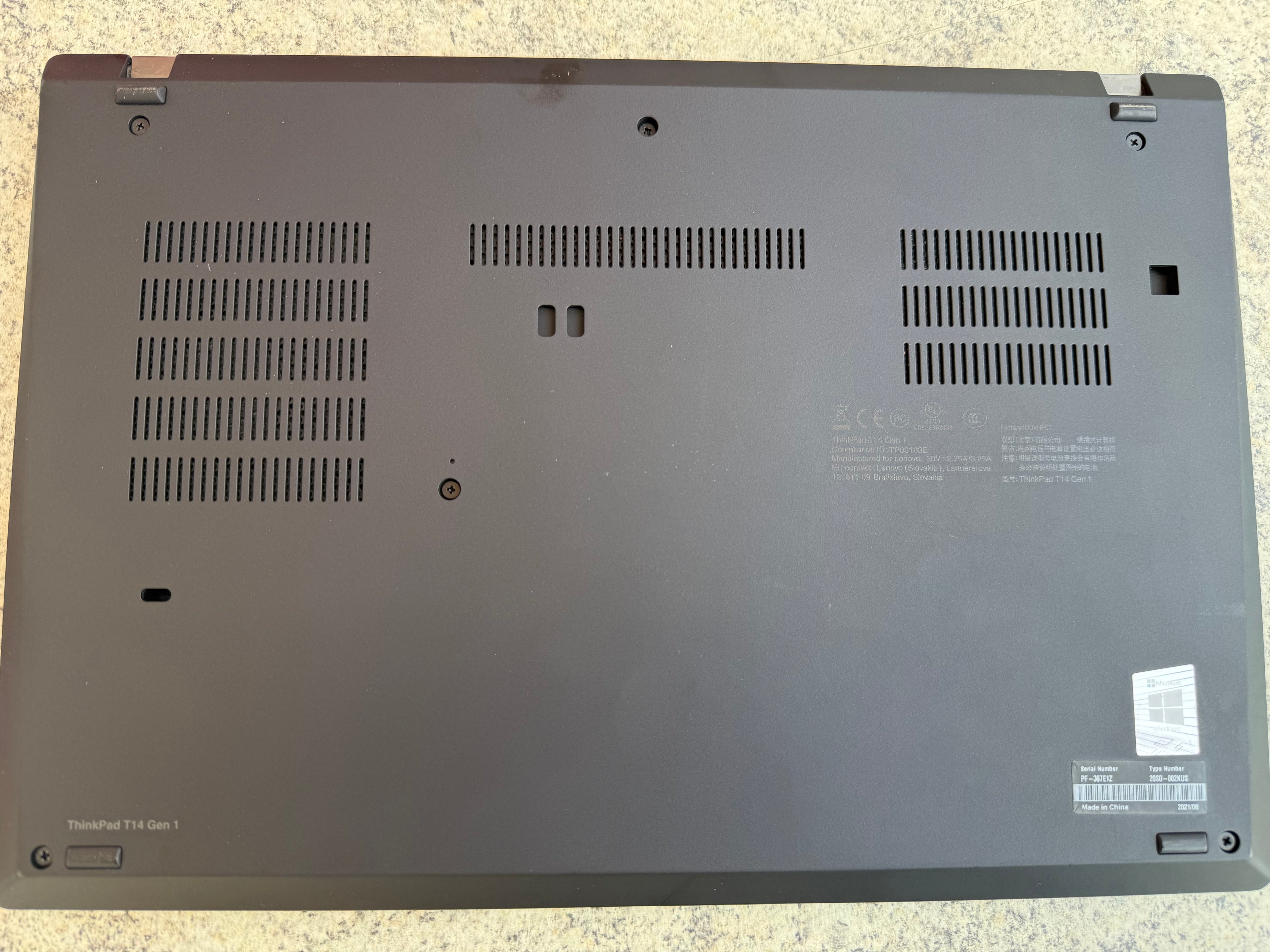 Lenovo Thinkpad T14 Gen 1 | 512 GB SSD | 16GB RAM | Core i5 10th Gen | 14" Touchscreen