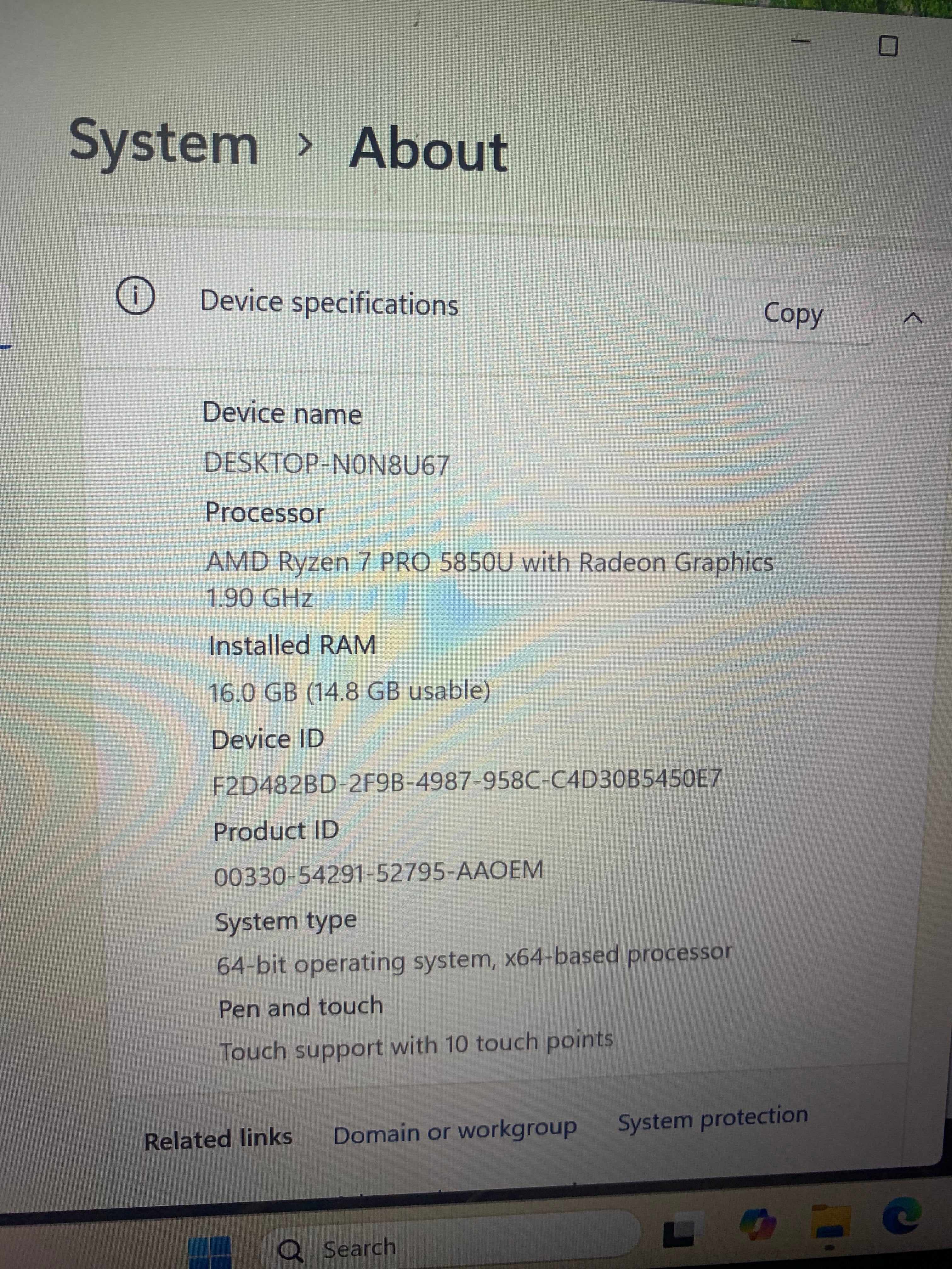 Lenovo ThinkPad T14 Gen 2 – Ryzen 7 Pro | 16GB RAM | 512GB SSD | Touchscreen