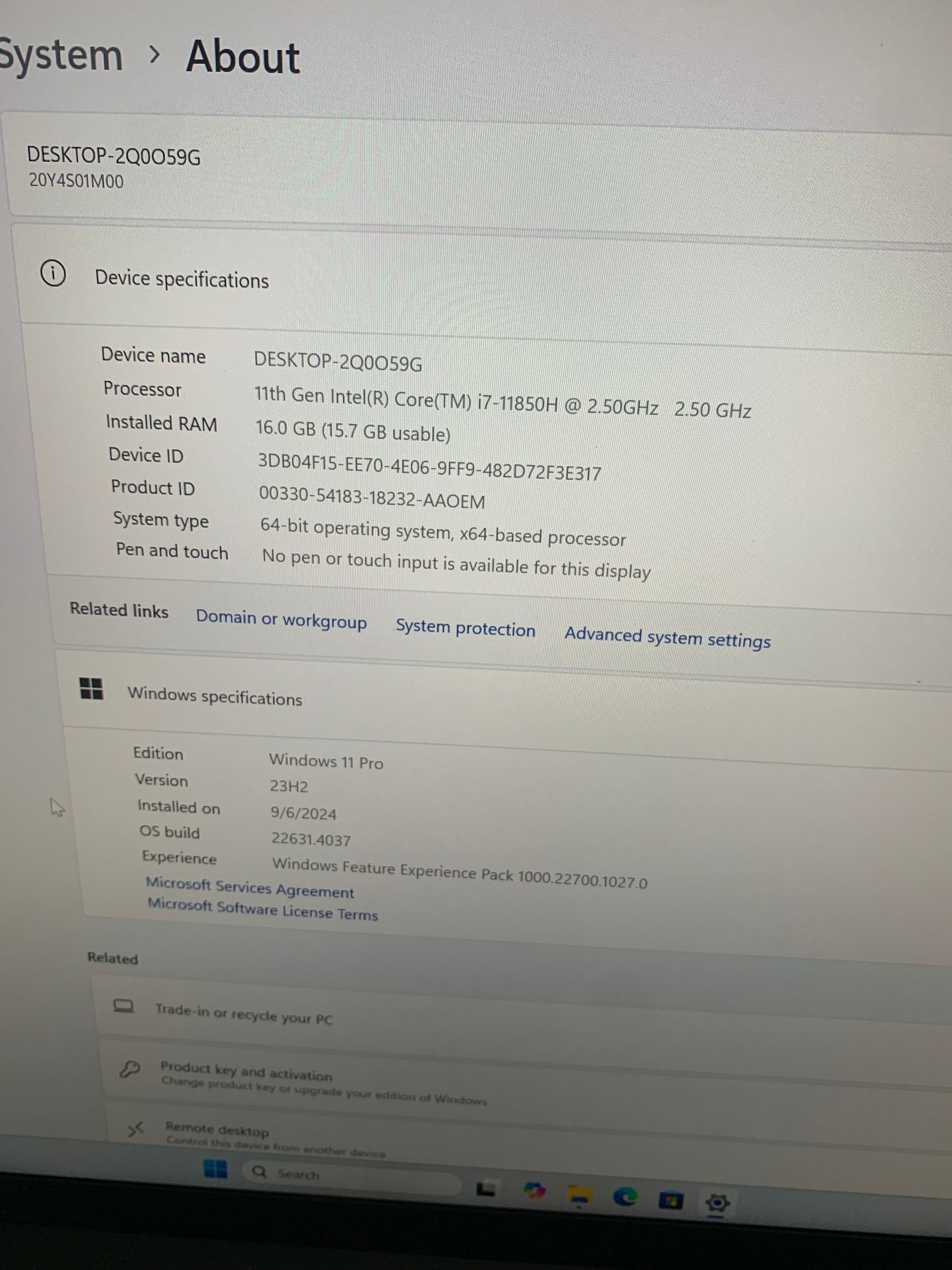 Lenovo Thinkpad P1 Gen 4 | 512 GB SSD | 16GB RAM | Core i7 11th Gen | NVIDIA Graphics