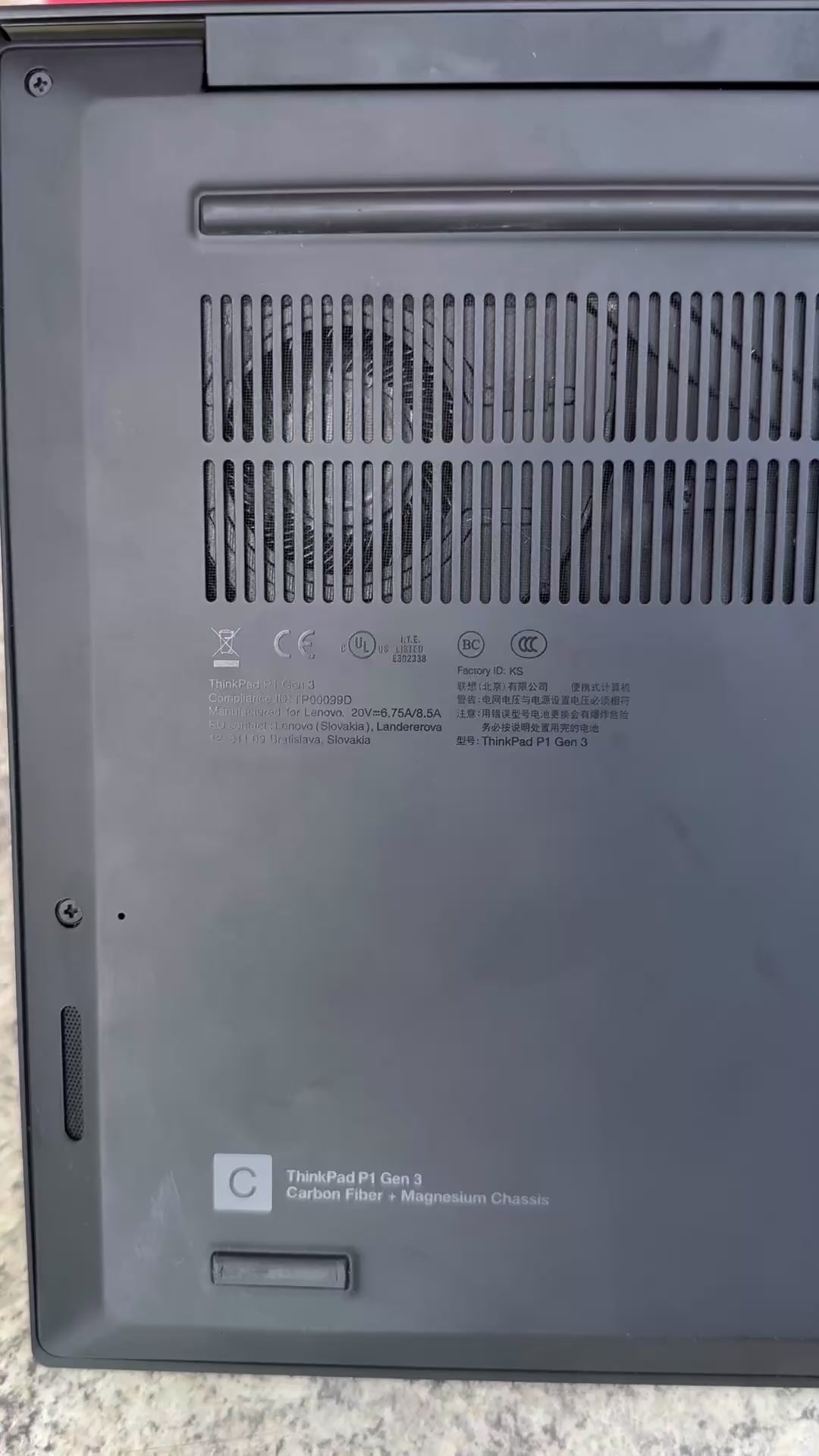 Lenovo ThinkPad P1 Gen 3 – Core i7 | 16GB RAM | 512GB SSD | NVIDIA Graphics